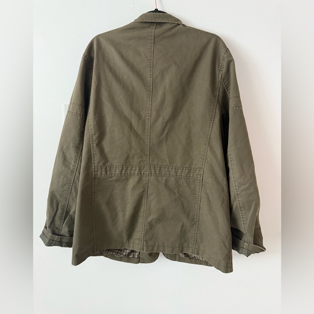Men's Classic Military Field Jacket in Olive - Picture 10 of 10